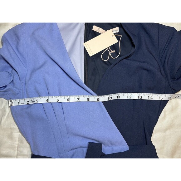 HUTCH Women’s‎ Colorblock Short Sleeve Wrap Dress X-SMALL NWT - Picture 6 of 9